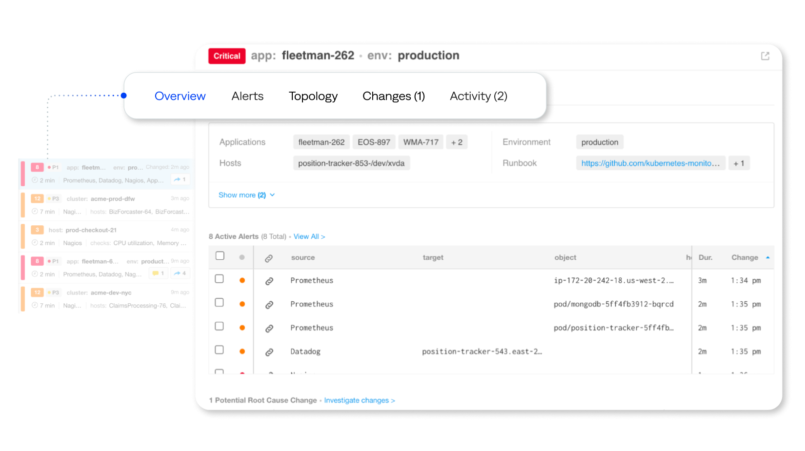 Shorten and simplify incident triage with actionable business context for each incident with BigPanda Automatic Incident Triage.